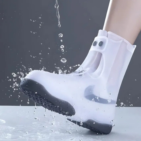 Високі силіконові бахіли для захисту взуття від дощу та бруду AND141