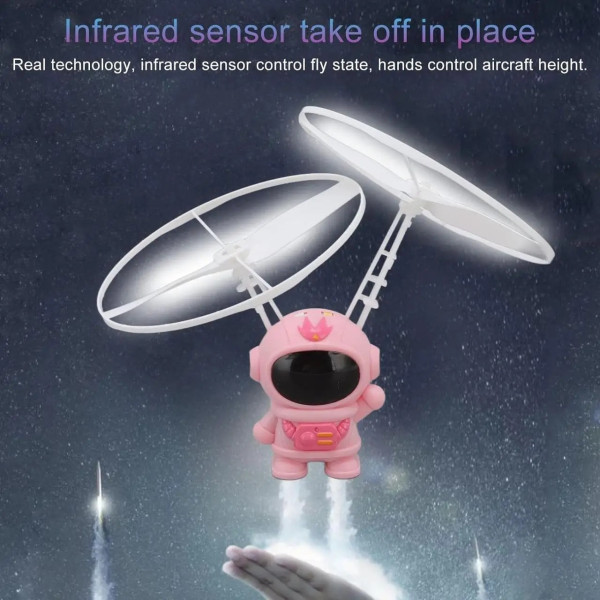 Інтерактивна іграшка Induction aircraft космонавт з LED-підсвіткою для дітей AND JJ060