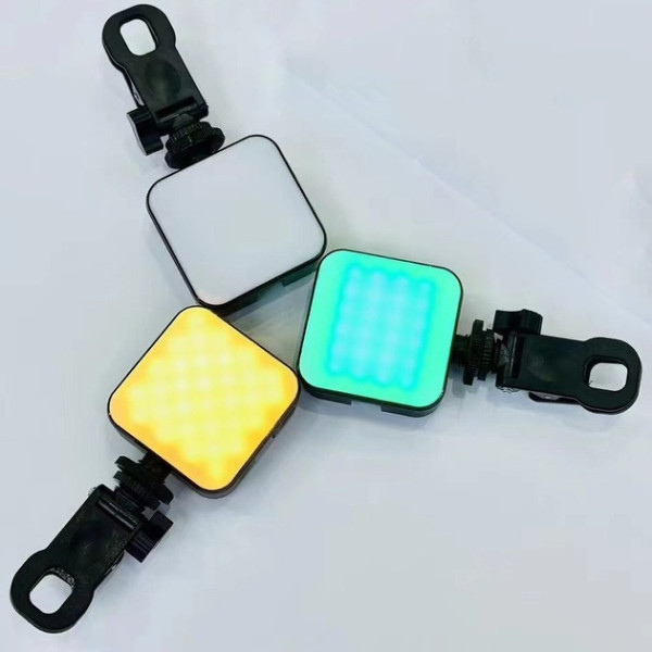 Модульный RGB студийный свет WOW AY83-RGB для блогеров с аккумулятором, подходит для телефона, монитора, камер