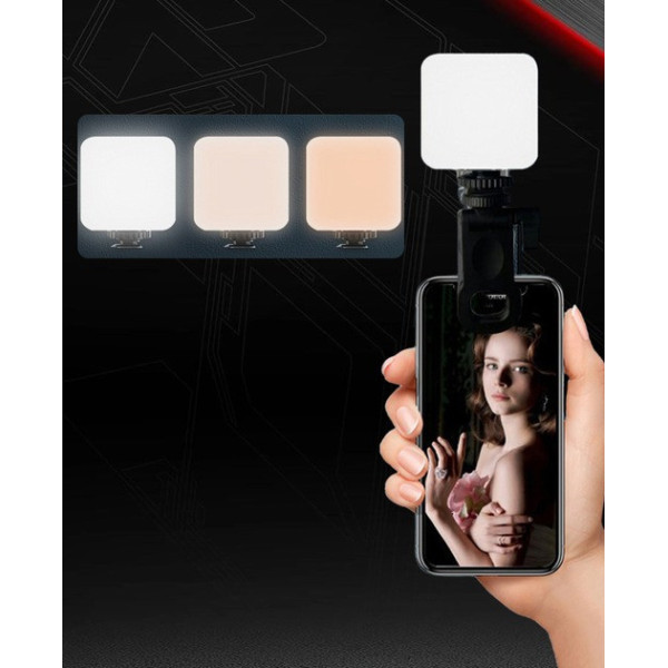 Модульный RGB студийный свет WOW AY83-RGB для блогеров с аккумулятором, подходит для телефона, монитора, камер