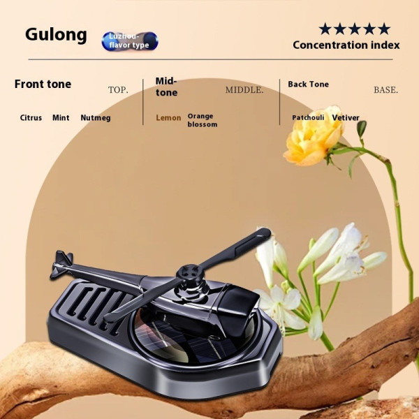 Стильний ароматизатор для машини Apache Вертоліт з екологічним сонячним живленням