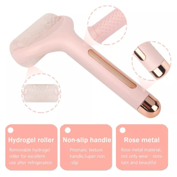 Механический ледяной роллер для лица Flawless Ice Roller с одной массажной головкой и охлаждающим эффектом