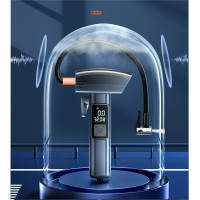 Портативний автокомпресор SW-201 з акумулятором і підсвіткою дисплея