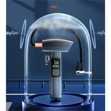 Портативний автокомпресор SW-201 з акумулятором і підсвіткою дисплея