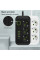 Мережевой фильтр-подовжувач Power Socket F09U с 3 розетками, 4 USB-портами включая Type-C, 2 м