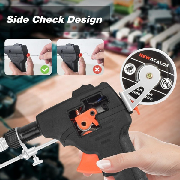 Професійний паяльник 60 Вт з автоподаванням олова, точна робота з електронікою, живлення 220 В