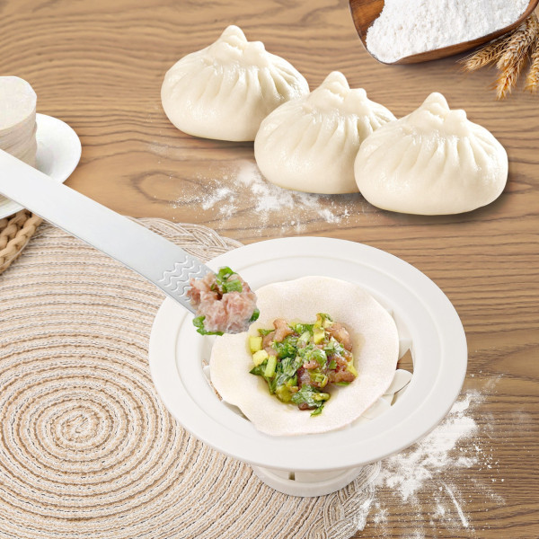 Аппарат для лепки хинкали и пельменей Khinkali Maker с пластиковым корпусом, ручное приспособление