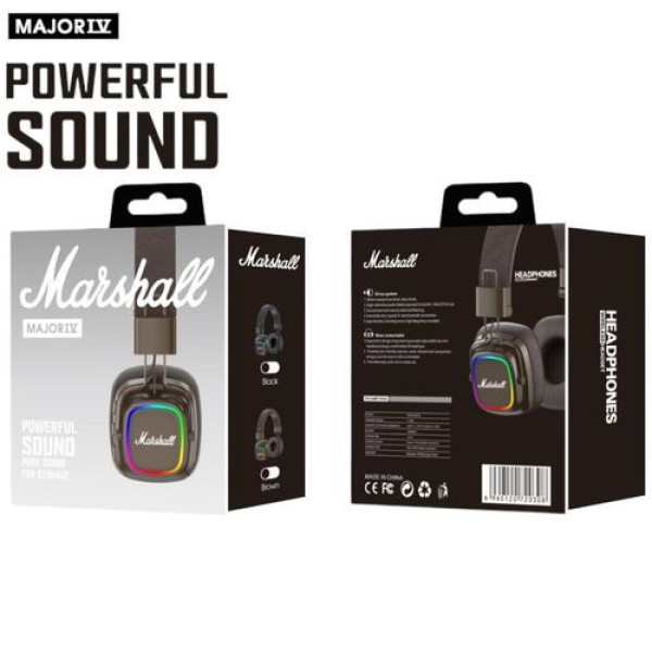 Беспроводные накладные наушники Marshall A30 с Bluetooth и встроенным микрофоном, коричневые