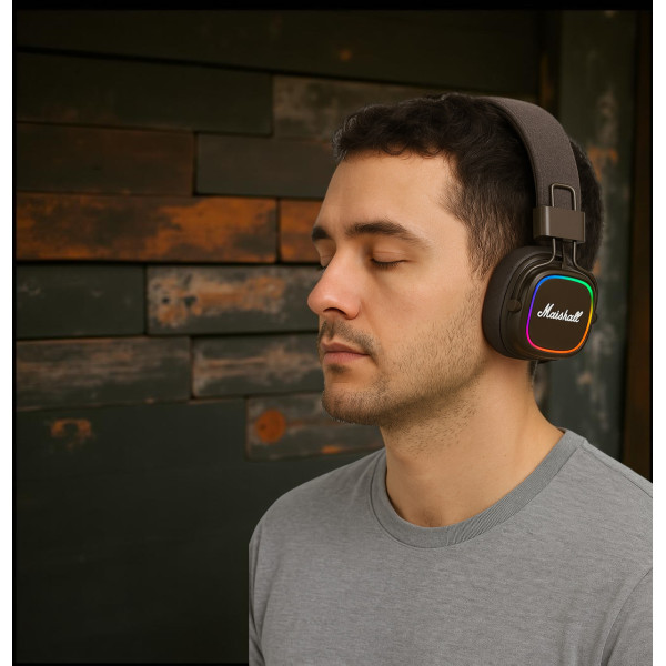 Навушники Marshall A30 бездротові Bluetooth, стильні та комфортні, коричневі