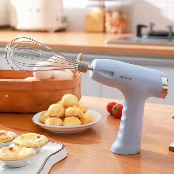 Ручной аккумуляторный миксер Agitator RD-138 с 5 скоростями и USB-подзарядкой, 2 насадки