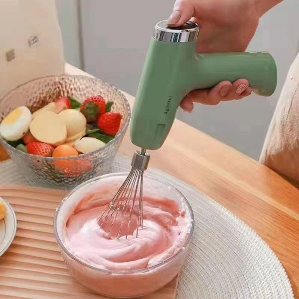 Ручной аккумуляторный миксер Agitator RD-138 с 5 скоростями и USB-подзарядкой, 2 насадки