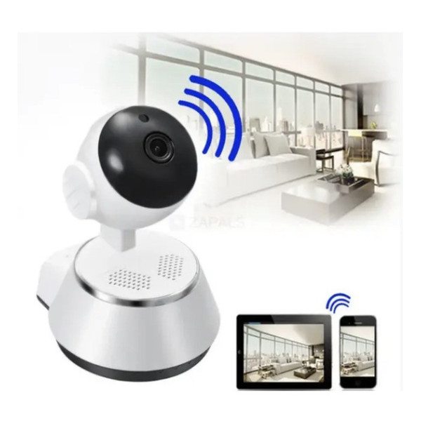Внутренняя поворотная IP-камера видеонаблюдения NET Q6 с Wi-Fi, белая, режим день/ночь, питание 220В