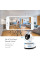 Внутренняя поворотная IP-камера видеонаблюдения NET Q6 с Wi-Fi, белая, режим день/ночь, питание 220В