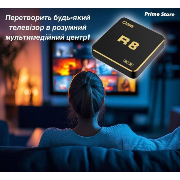 Смарт-ТБ пристрій X98H PRO 4/64 ГБ, Android 12, Wi-Fi 6, 4K HDR, HDMI і Bluetooth