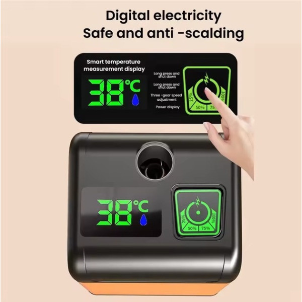 Душ переносний SHOWER-7200T акумуляторний з дисплеєм і контролем температури