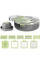 Багатофункціональна овочерізка з контейнером Vegetable Cutter C351, терка для нарізки овочів з регульованими лезами
