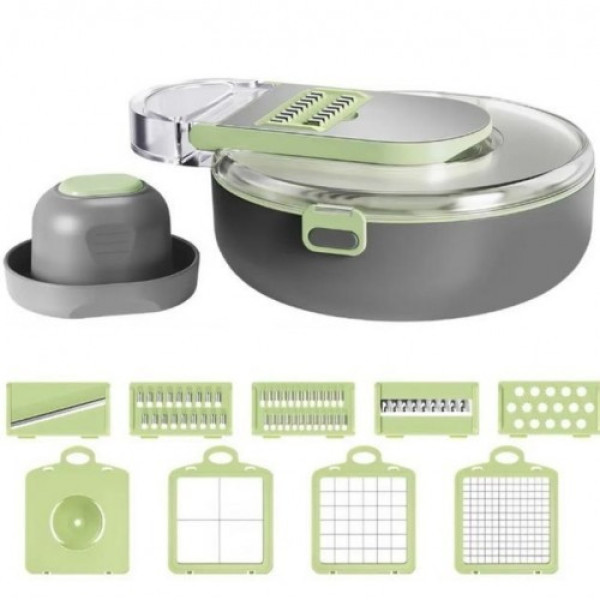 Овощерезка Vegetable Cutter C351 с контейнером и регулируемыми лезвиями для нарезки овощей