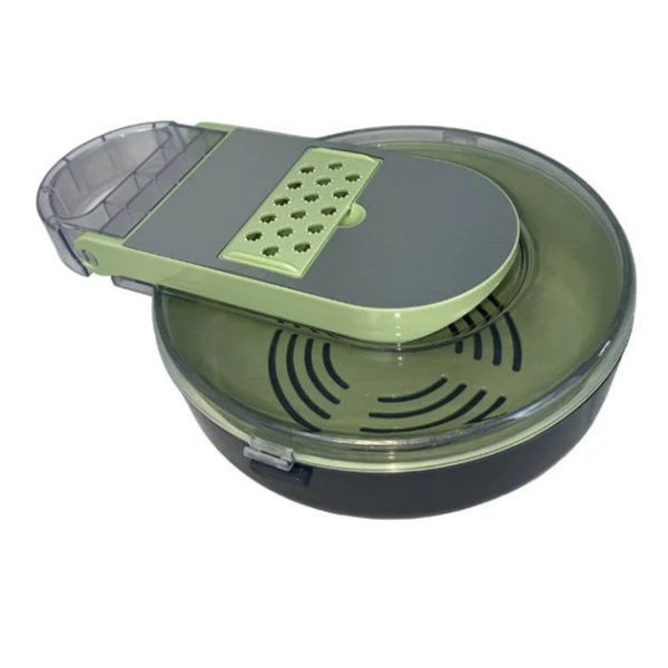 Овощерезка Vegetable Cutter C351 с контейнером и регулируемыми лезвиями для нарезки овощей
