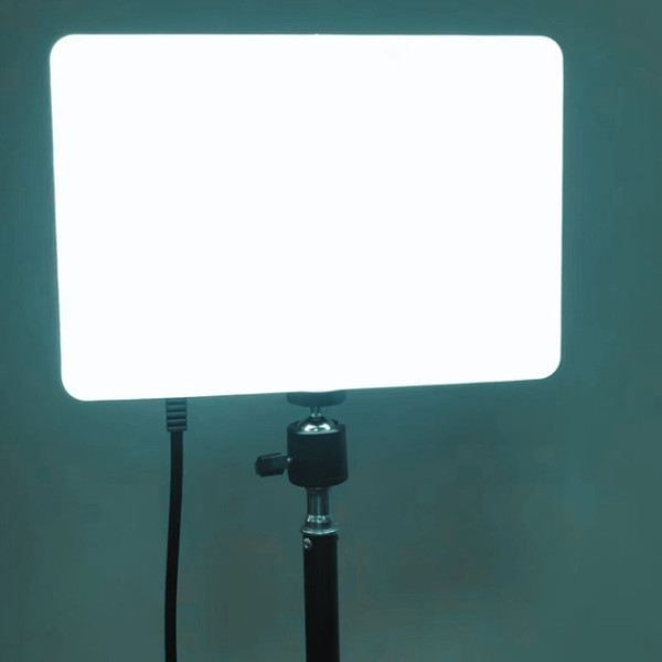 LED лампа прямоугольная с регулируемой яркостью и штативом 2 м для фото и видео