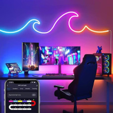 Світлодіодна стрічка 5 м USB RGB-IC, Wi-Fi та Bluetooth керування через застосунок AND 5250