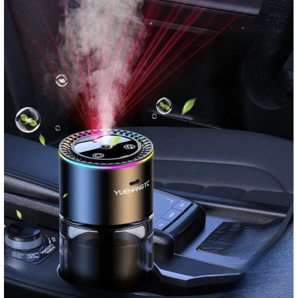 Ультразвуковой автомобильный увлажнитель воздуха Ocean 50 мл с ароматерапией и декоративной подсветкой звезд