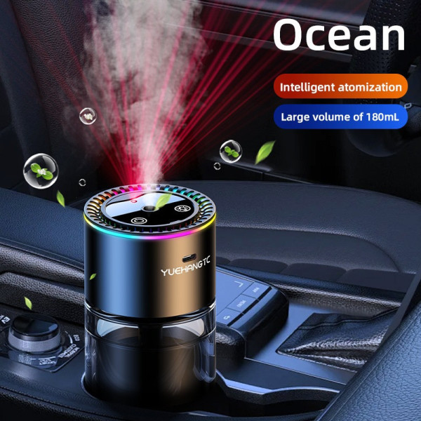 Ультразвуковой автомобильный увлажнитель воздуха Ocean 50 мл с ароматерапией и декоративной подсветкой звезд