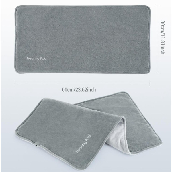 Электрогрелка USB для тела, рук и ног многофункциональная Grey с аккумуляторным питанием