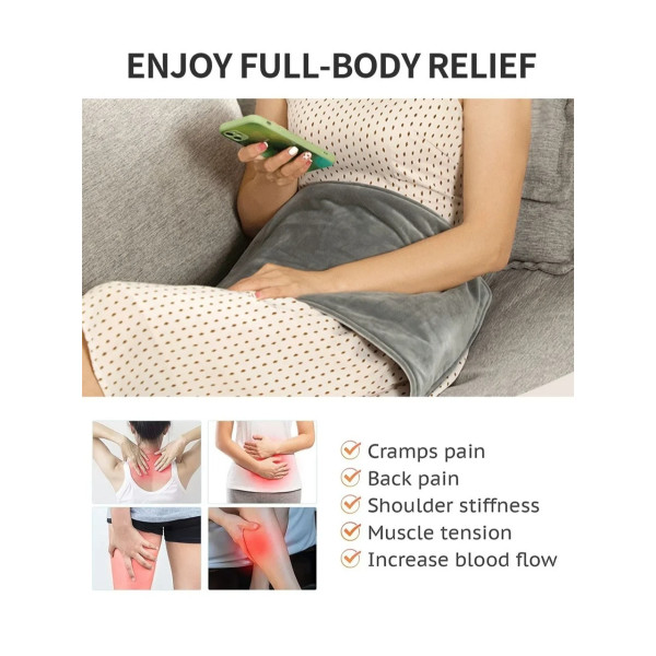 Багатофункціональна USB електрогрілка для тіла, ніг і рук Grey