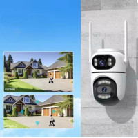 PTZ камера Q2 Dual Lens вулична з 360° оглядом, нічним зніманням і Wi-Fi під'єднанням