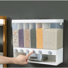 Контейнер-дозатор для зберігання круп Multiple Dispenser 6 відсіків, 10 кг