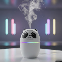 Ультразвуковий зволожувач повітря Panda Mist XS-168 дитячий LED-підсвітка Білий