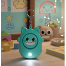 Дитяча персональна сигналізація-брелок із бузковою 130 дБ і LED-стробоскопом для безпеки Чорний, Фіолетів