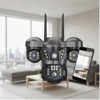 Відеокамера Wi-Fi 6 МП, нічне бачення, мікрофон і динамік, для Indoor/Outdoor