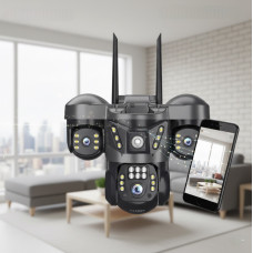 Відеокамера Wi-Fi 6 МП, нічне бачення, мікрофон і динамік, для Indoor/Outdoor