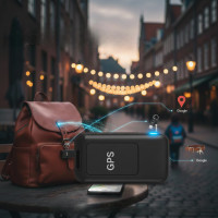 GSM GPS-трекер GF-07 з вбудованими магнітами для кріплення Чорний