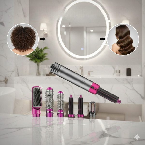 Мульти-тайлер для волос Hot Air Styler 5 в 1, воздушный стайлер фен щетка для сушки завивки и укладки