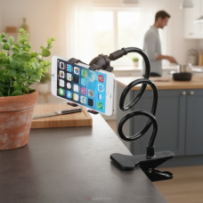 Тримач для телефона LRZJ LR-01 з прищіпкою Гнучкий