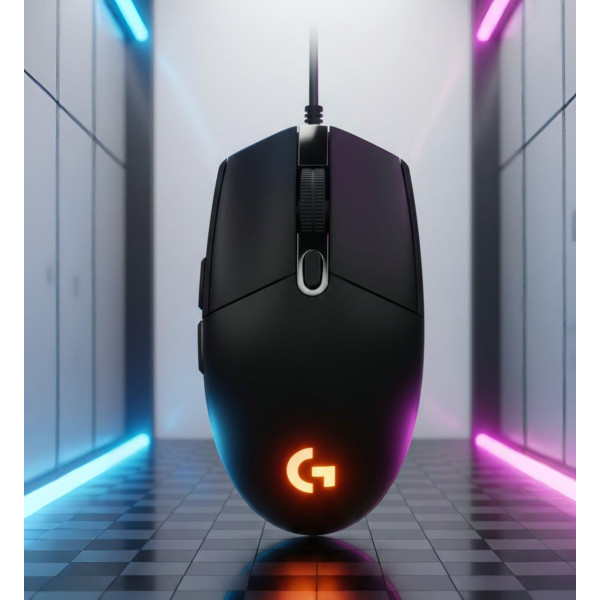 Проводная игровая мышь G102 Lightsync Black с USB, RGB подсветкой и разрешением 8000 DPI для ПК