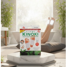 Пластир-детокс для ступень для виведення токсинів KINOKI паковання 10 шт.