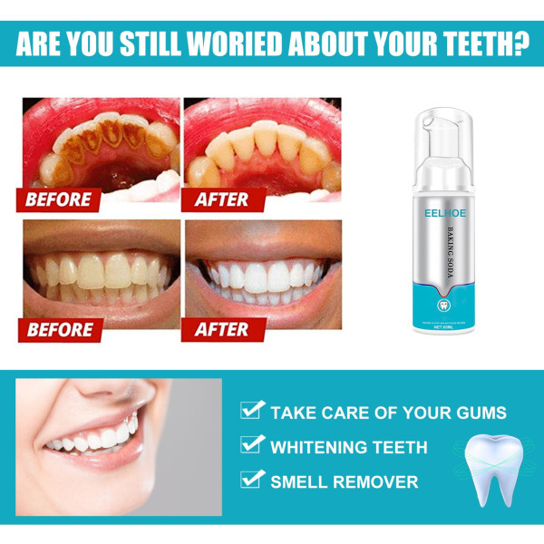 Зубна паста-пінка вибілювальна, 80 мл зубна паста