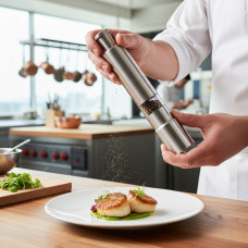 Млин для спецій перцю солі VP-444 ручний механічний з неіржавкої сталі