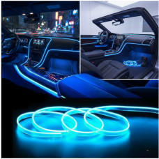 Світлодіодний гнучкий неон синій 5 м 12 В, неонова підсвітка днища авто