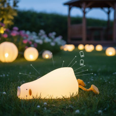 Акумуляторний нічник силіконовий сенсорний з таймером 30 хвилин