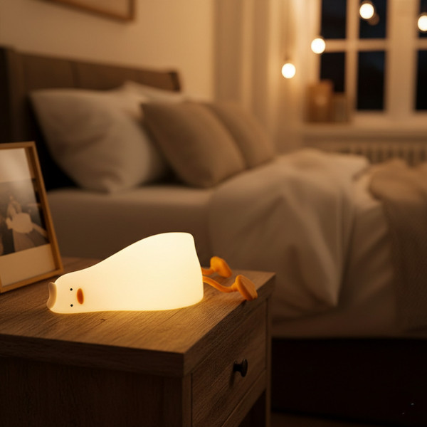 Акумуляторний нічник силіконовий сенсорний з таймером 30 хвилин