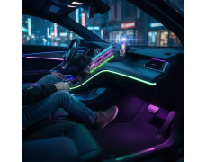 Світлодіодна стрічка для авто RGB 16 млн кольорів керування через застосунок APP