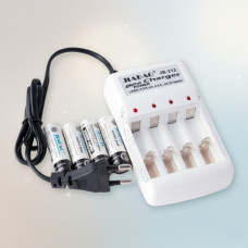 Зарядний пристрій акумуляторних батарей JIABAO JB-212 та акумулятори AAA 4 шт.