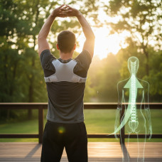 Ортопедичний коректор постави BACK CORRECTOR AND567 підтримки хребта та поліпшення постави