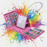 Набір для малювання в кейсі з мольбертом Super Mega Art Set 208 предметів