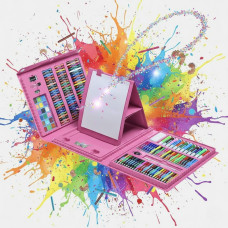 Набір для малювання в кейсі з мольбертом Super Mega Art Set 208 предметів