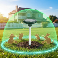 Ультразвуковий відлякувач для кротів і змій Solar Roden на сонячній батареї